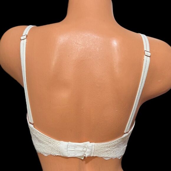 Victoria’s Secret Pink Date Plunge Push up Padded Multi-way bra Off White 32DD - Picture 5 of 7